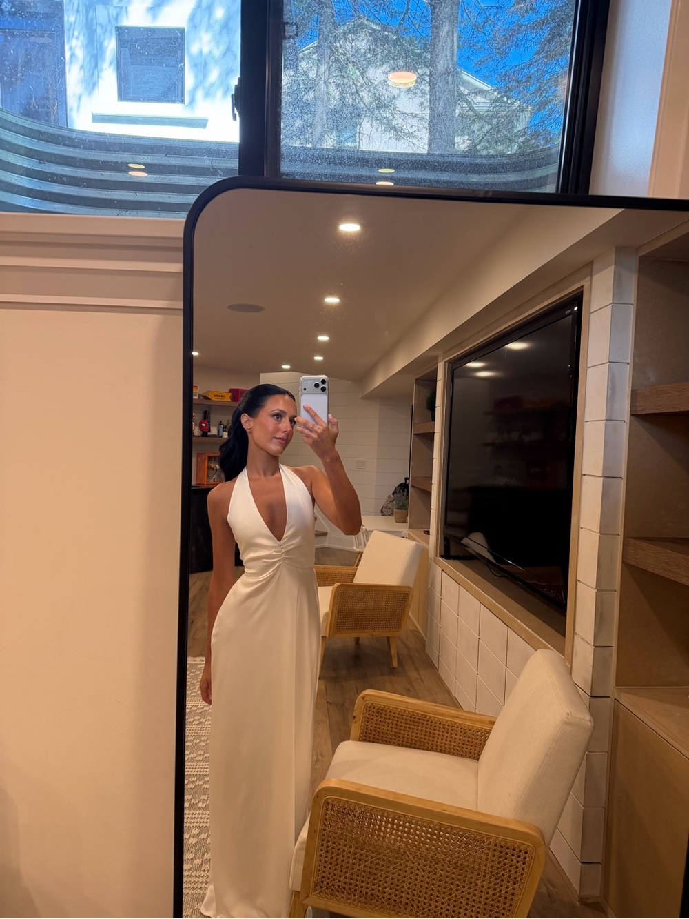 Park & Fifth Sabine Maxi White Dress